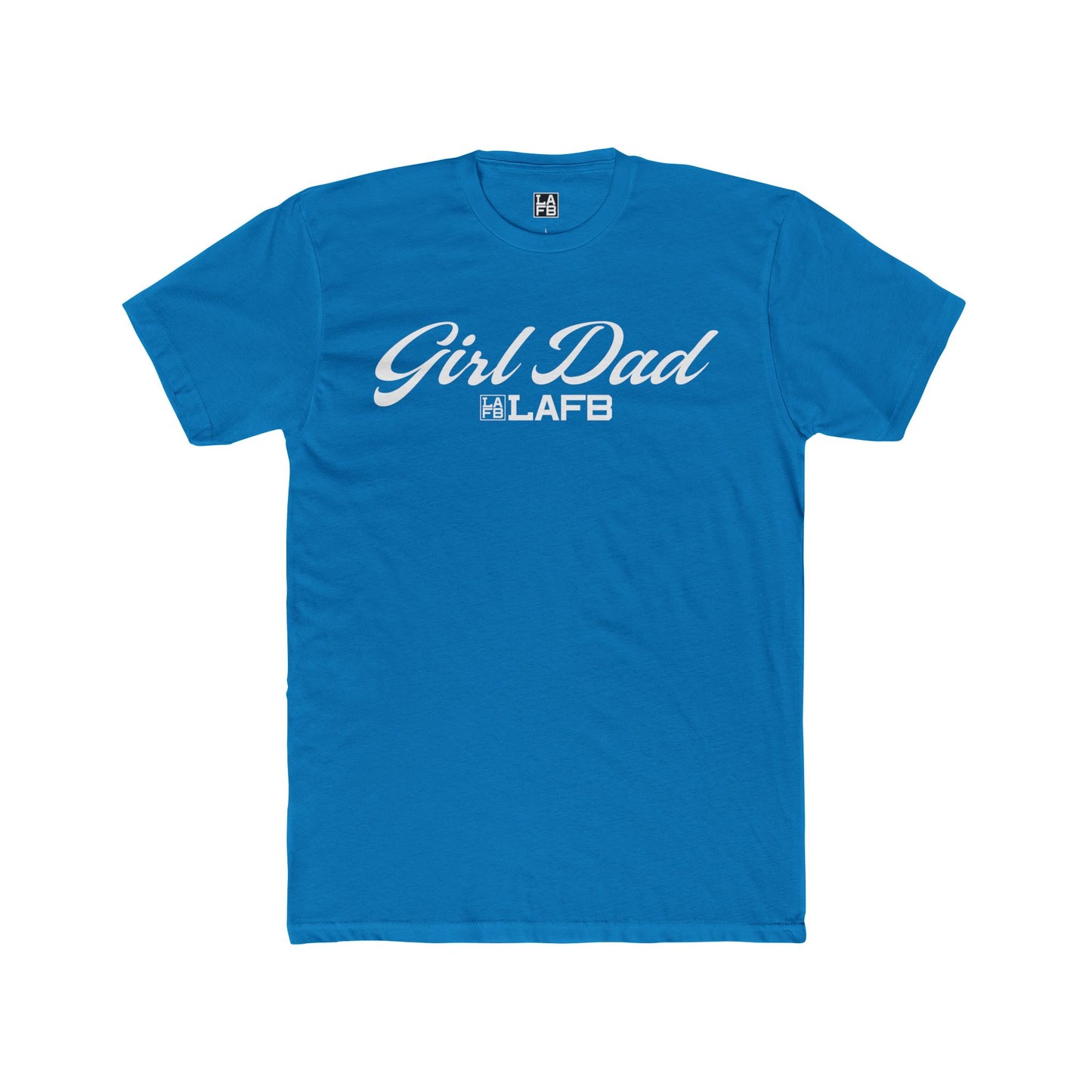 LAFB Girl Dad Script Men's Cotton Crew Tee