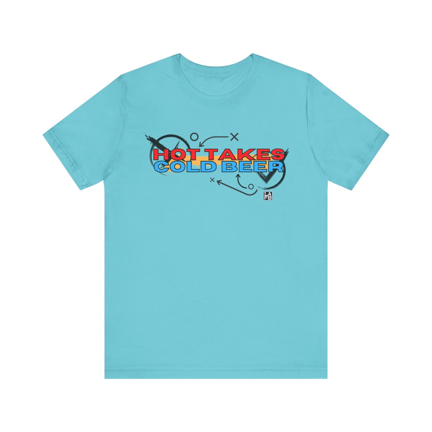 Hot Takes And Cold Beer Short Sleeve Tee
