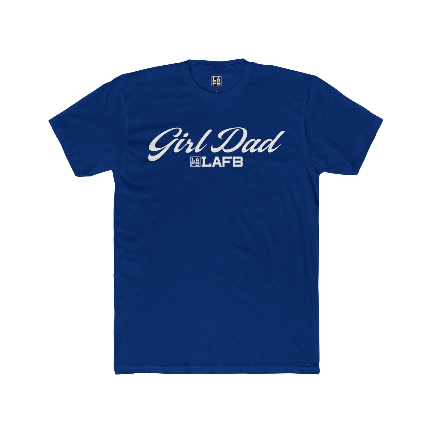 LAFB Girl Dad Script Men's Cotton Crew Tee