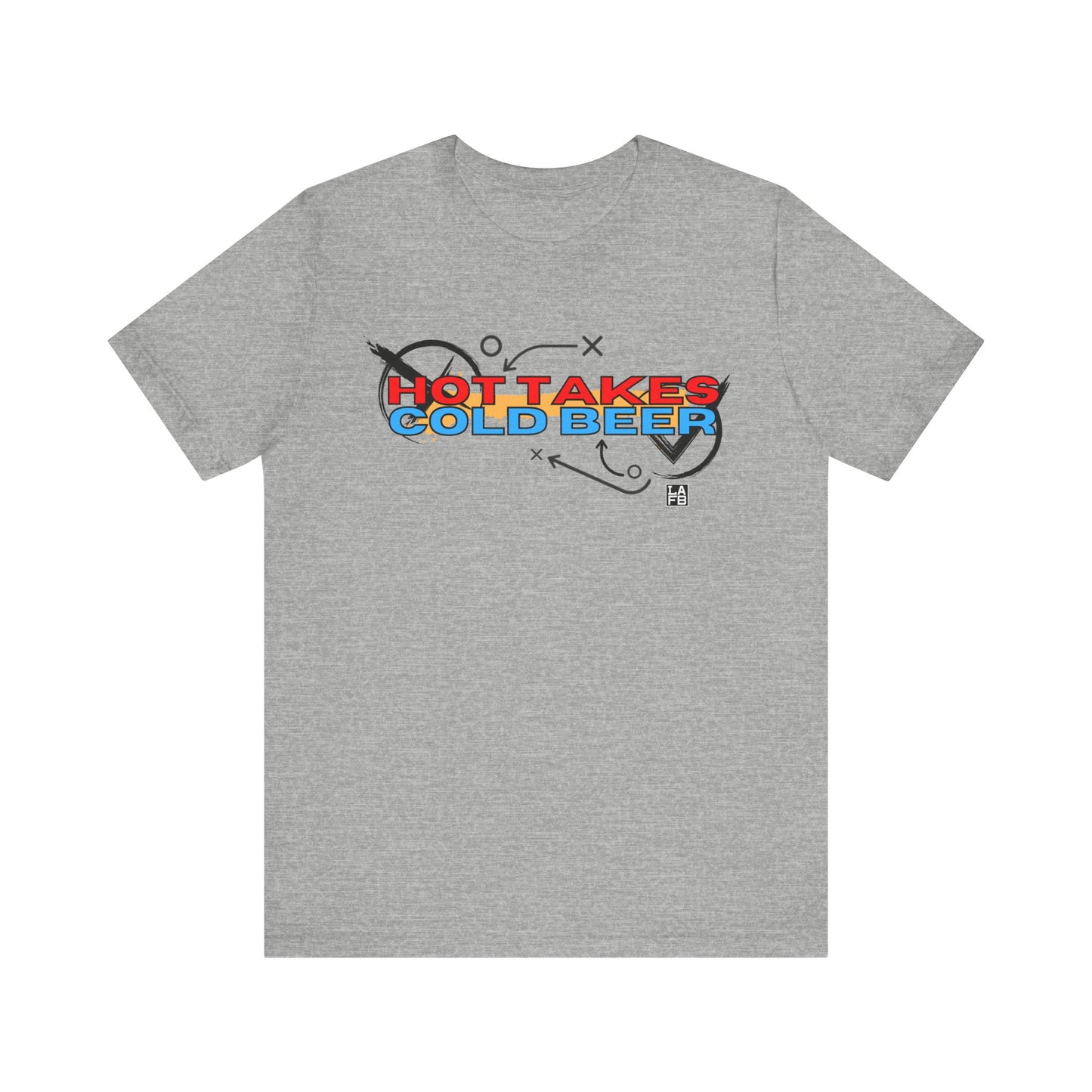 Hot Takes And Cold Beer Short Sleeve Tee