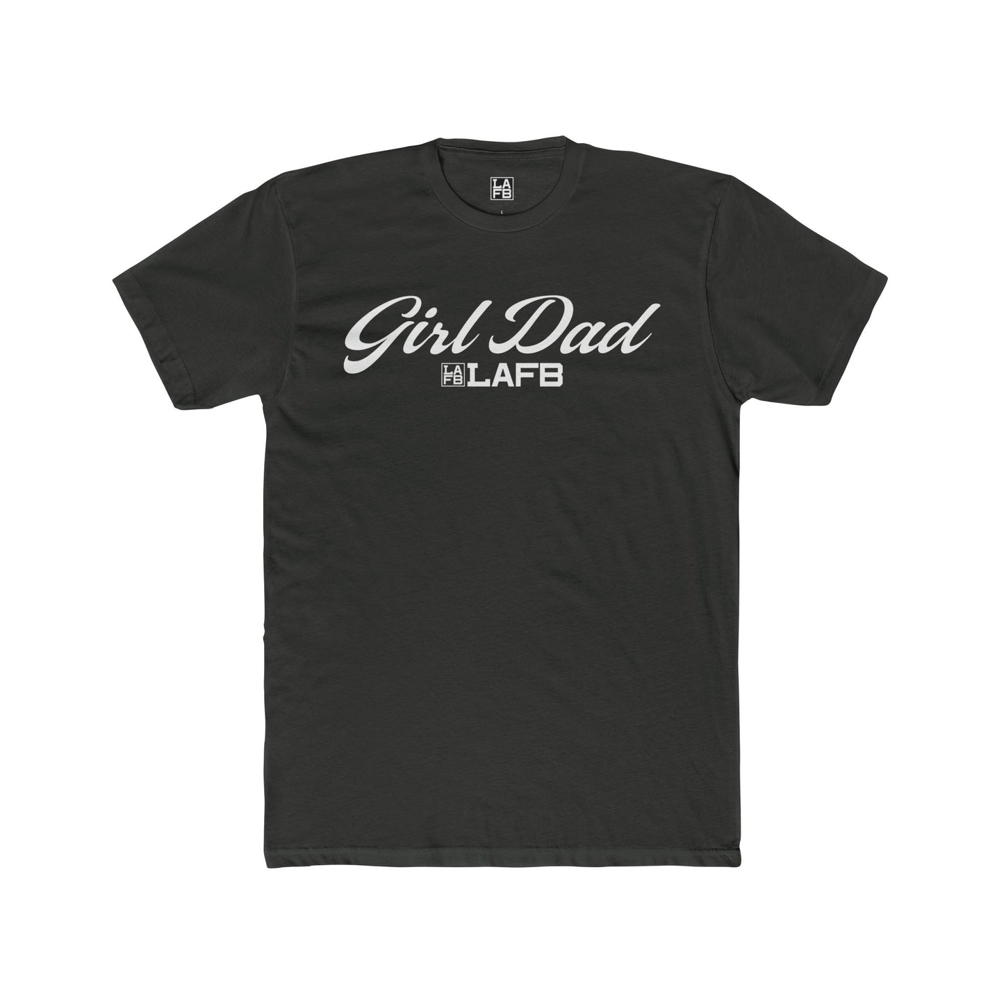LAFB Girl Dad Script Men's Cotton Crew Tee