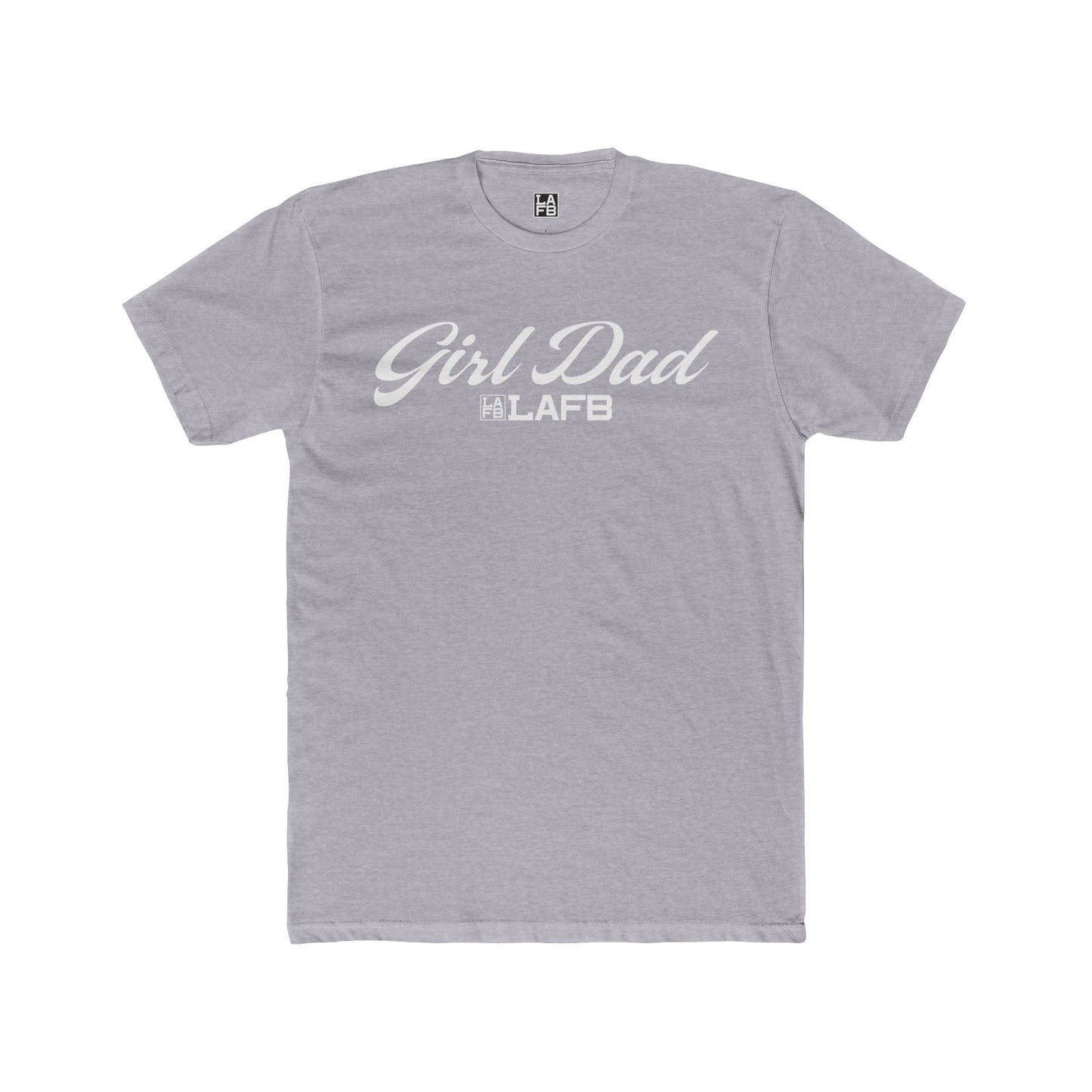 LAFB Girl Dad Script Men's Cotton Crew Tee