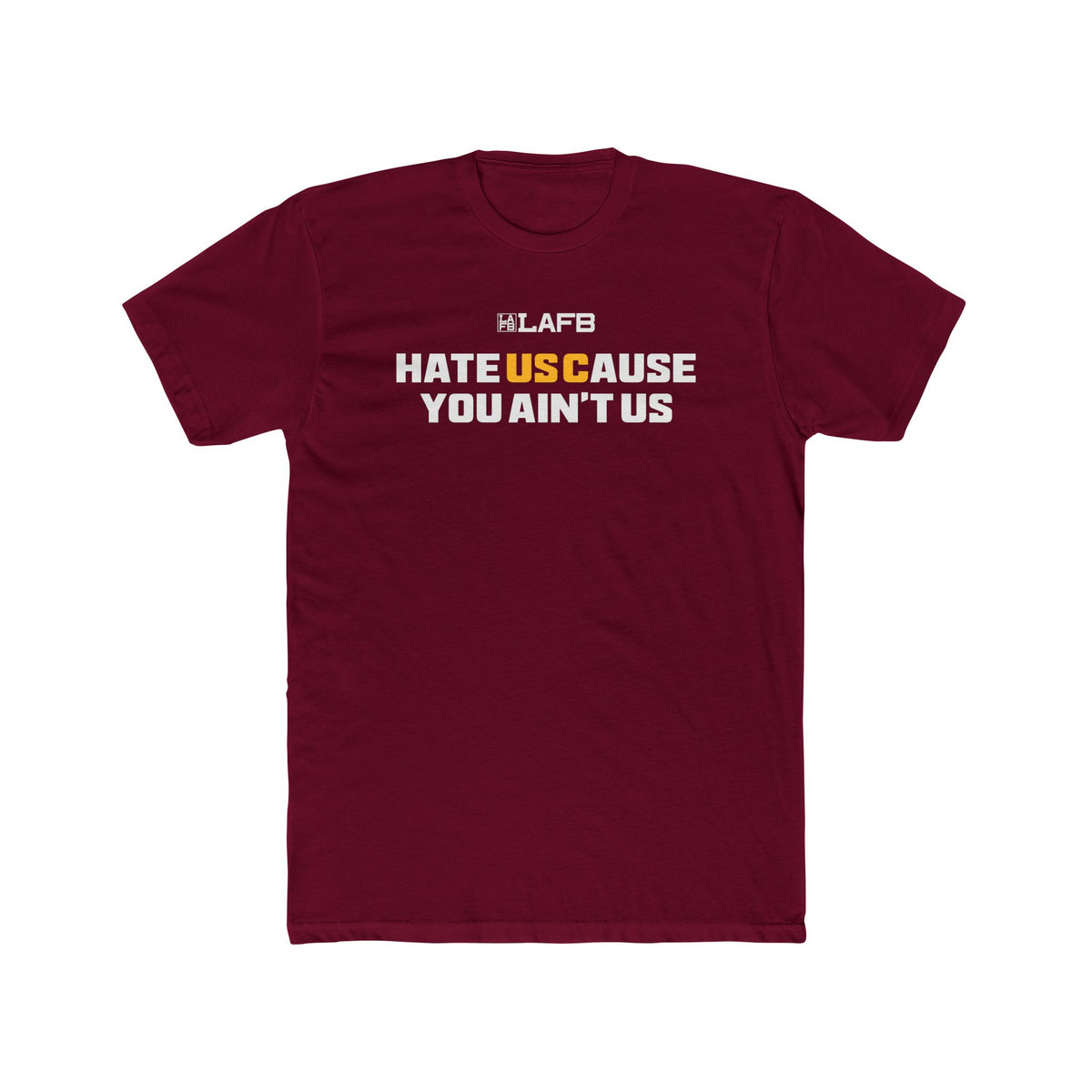 HateUSCause YOU AIN'T US Crew Tee — Bold Fan Pride Football T‑Shirt
