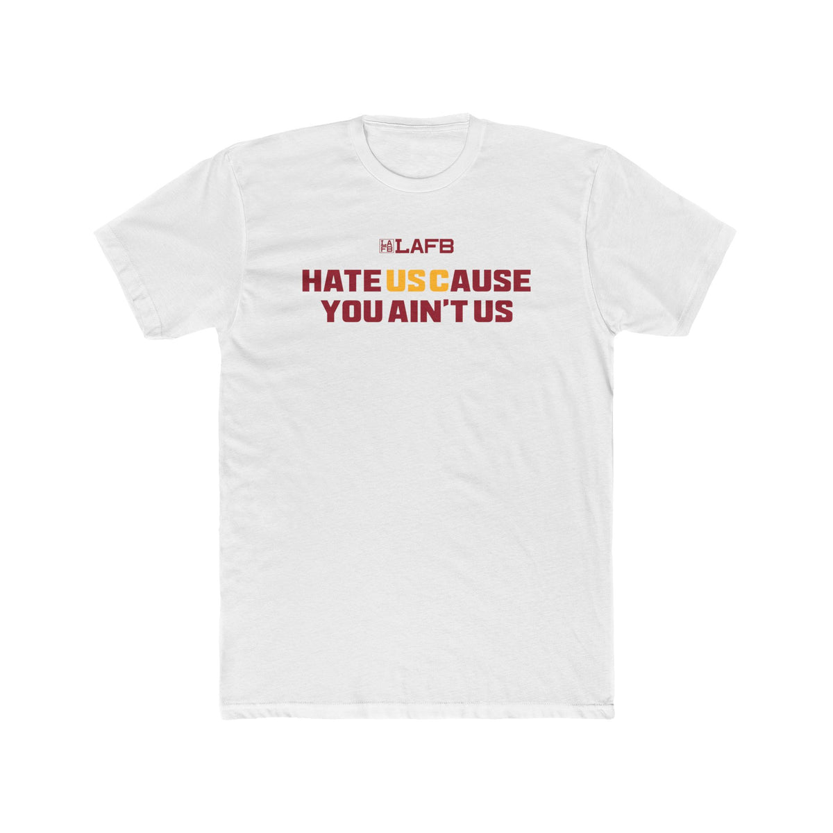 HateUSCause YOU AIN'T US Crew Tee — Bold Fan Pride Football T‑Shirt