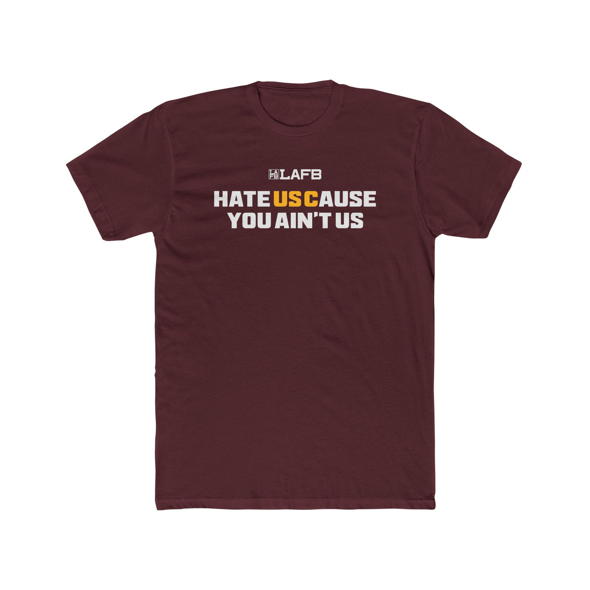 HateUSCause YOU AIN'T US Crew Tee — Bold Fan Pride Football T‑Shirt