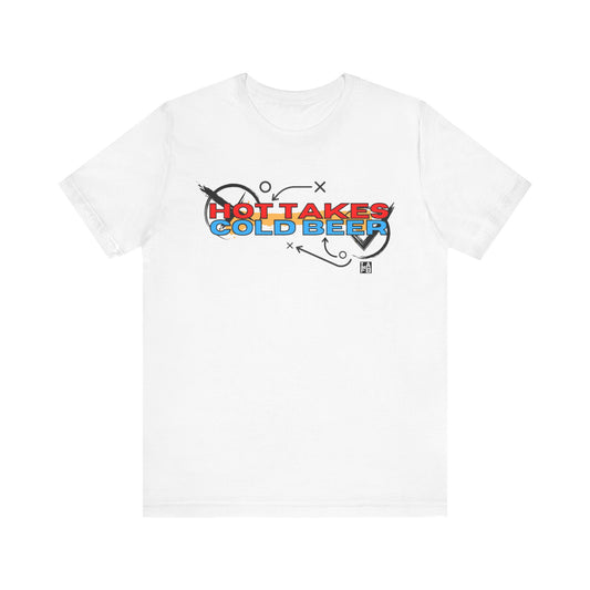 Hot Takes And Cold Beer Short Sleeve Tee