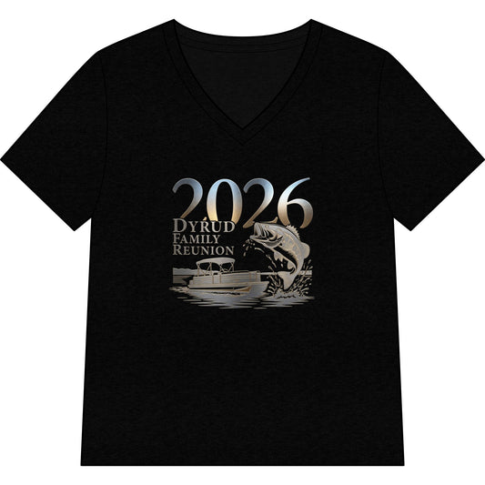 2026 Family Reunion Fishing Tee - Women’s V-Neck