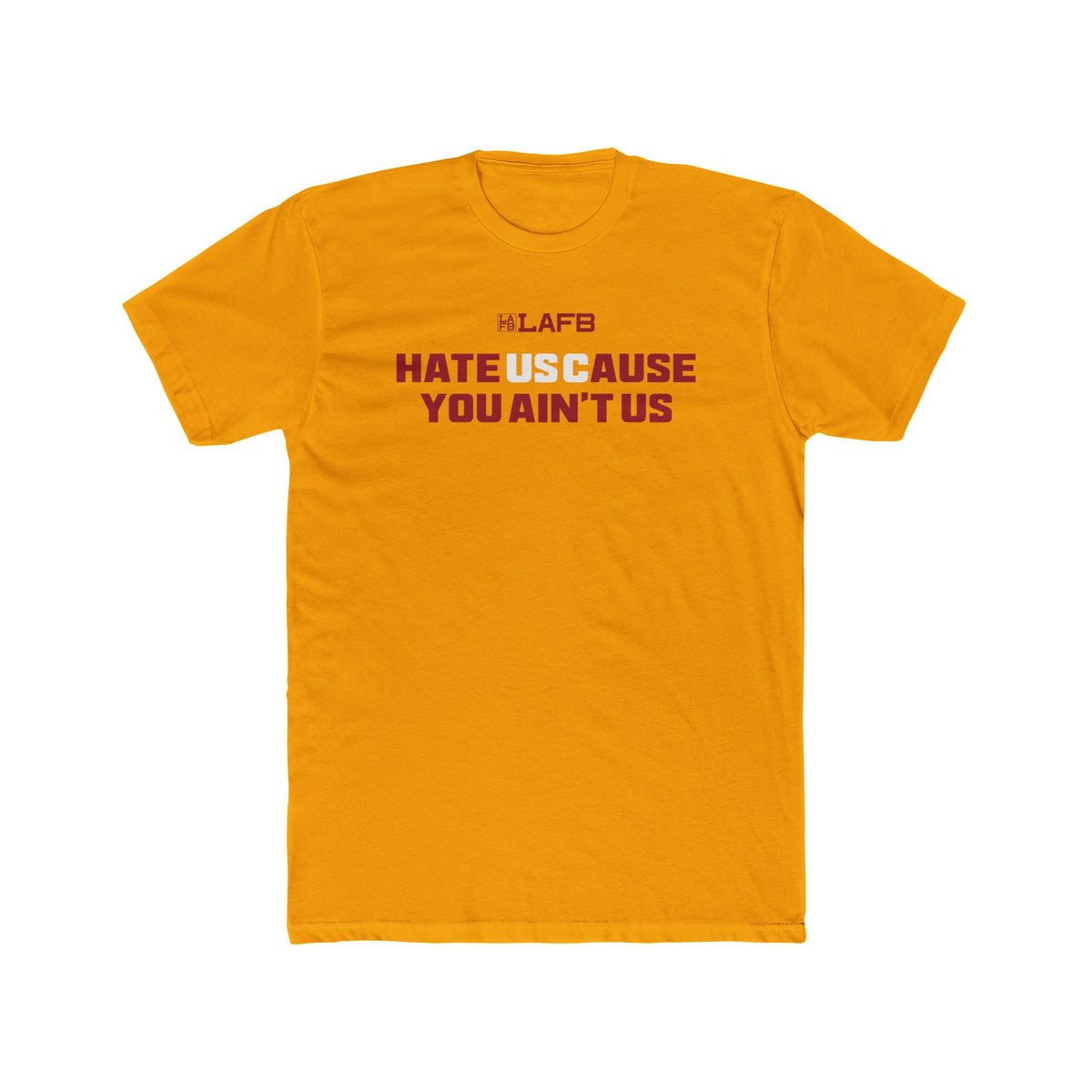HateUSCause YOU AIN'T US Crew Tee — Bold Fan Pride Football T‑Shirt