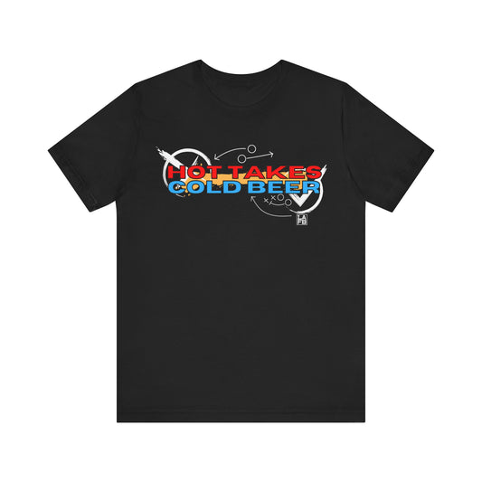 Hot Takes And Cold Beer Short Sleeve Tee